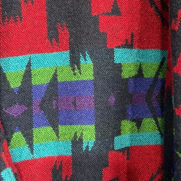 Pendleton Long Wool Jacket Shawl Collar Robe in Chief Joseph Aztec Design - Picture 6 of 16